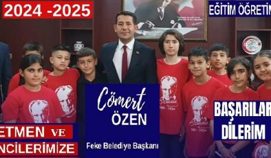 Adana’nın Feke İlçesinin Reisi Cömert Özen’den Yeni Eğitim-Öğretim Döneminde Öğrencilere Başarı Temennisi…