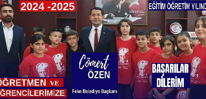 Adana’nın Feke İlçesinin Reisi Cömert Özen’den Yeni Eğitim-Öğretim Döneminde Öğrencilere Başarı Temennisi…