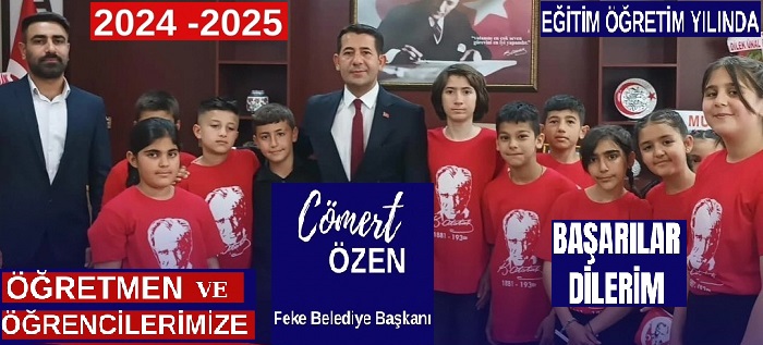 Adana’nın Feke İlçesinin Reisi Cömert Özen’den Yeni Eğitim-Öğretim Döneminde Öğrencilere Başarı Temennisi…