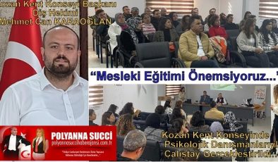 Kozan Kent Konseyi Başkanı Diş Hekimi Mehmet Can KARAOĞLAN “Mesleki Eğitimi Önemsiyoruz” dedi.