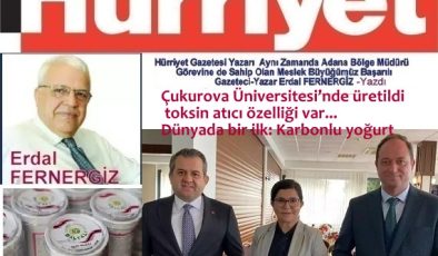 Çukurova Üniversitesi’nde üretildi toksin atıcı özelliği var… Dünyada bir ilk: Karbonlu yoğurt