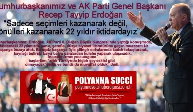 Cumhurbaşkanımız ve AK Parti Genel Başkanı Recep Tayyip ERDOĞAN “Sadece seçimleri kazanarak değil, gönülleri kazanarak 22 yıldır iktidardayız”