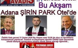 GÜNEY HAVADİS’in 29. Gala Gecesi Bu Akşam ŞİRİN PARK OTELDE…