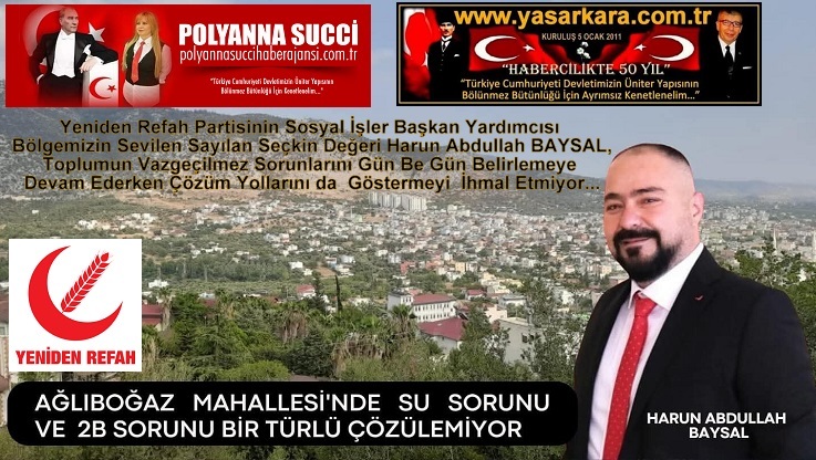 Yeniden Refah Partisinin Sosyal İşler Başkan Yardımcısı  Bölgemizin Sevilen Sayılan Seçkin Değeri Harun Abdullah BAYSAL, Toplumun Vazgeçilmez Sorunlarını Gün Be Gün Belirlemeye Devam Ederken Çözüm Yollarını da  Göstermeyi  İhmal Etmiyor…