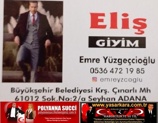 Adana’da GİYİM Sektöründe Marka İsim “Eliş Giyim”, Emre YÜZGEÇCİOĞLU’nun İşletmeciliğinde Siz Değerli Müşterilerinin Daima Hizmetinde…