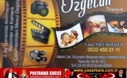 ADANA’da Fotoğrafçılığın Marka İsmi Yaşar HİÇYAKMAZER’li  ÖZGECEN FOTOĞRAFÇILIK  Velinimeti Müşterilerinin Daima hizmetinde…Buyurun Bekliyoruz…