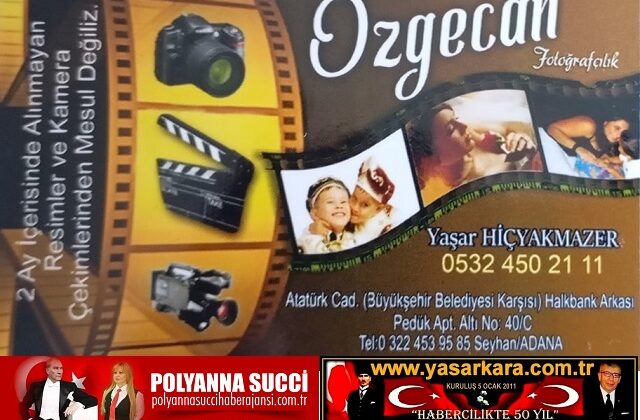 ADANA’da Fotoğrafçılığın Marka İsmi Yaşar HİÇYAKMAZER’li  ÖZGECEN FOTOĞRAFÇILIK  Velinimeti Müşterilerinin Daima hizmetinde…Buyurun Bekliyoruz…