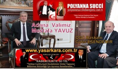Adana Valimiz Mustafa YAVUZ’dan, Hayırlı Olsun Ziyaretinde Bulunan Başkan Cafer ESENDEMİR ve ÇGC Yönetimine Duyarlılık Arz Eden Anlamlı Sözler…