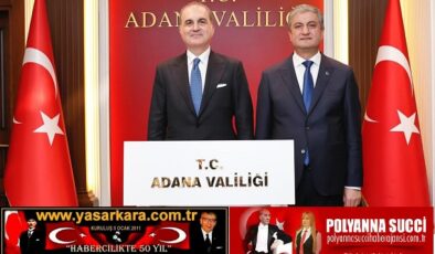 AK PARTİ GENEL BAŞKAN YARDIMCISI VE PARTİ SÖZCÜSÜ ADANA MİLLETVEKİLİMİZ  “BİZİM ÖMER”  ÖMER ÇELİK’TEN  ADANA VALİMİZ MUSTAFA YAVUZ’A HAYIRLI OLSUN ZİYARETİ…