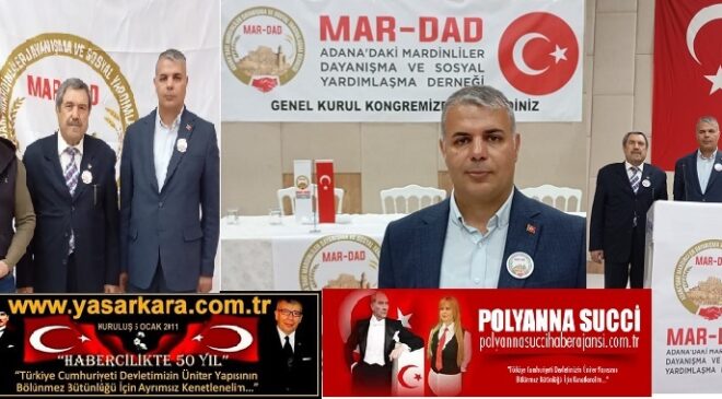 Alkışlar “Adımız Mardin Soyadımız TÜRKİYE” diyen MAR-DAD Onursal Başkanı Hüseyin TALAY, Yeni Başkan Halil ARSLAN  ve Duyarlı Dernek Üyelerine…