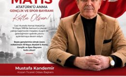 19 Mayıs Atatürk’ü Anma, Gençlik ve Spor Bayramımız Kutlu Olsun… Mustafa KANDEMİR/ Kozan Ticaret Odası Başkanı