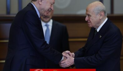Cumhurbaşkanımız Sayın Recep Tayyip ERDOĞAN, Milliyetçi Hareket Partisi (MHP) Genel Başkanı Adanalı Hemşerimiz Büyüğümüz Devlet BAHÇELİ’yi Cumhurbaşkanlığı Külliyesinde kabul etti…
