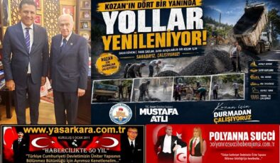 İlçenin Reisİ Mustafa ATLI, “Halka Hizmet Hakka Hizmet” Anlayışıyla, Kozanlı Vatandaşımıza Layıkıyla Hizmet Verebilmenin En Önemlilerinden Birisi Olan “Yolları Yeniliyor” ve Yapılan Her Bir Hizmet Vatandaş Tarafından Önemle ve Takdirle Karşılanıyor…