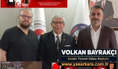Haberciliği Duayen İsmi Uluslararası Ödüllü Haberci Siyaset Bilimci Yaşar Kara YANKI’dan Adana Kozan Ticaret Odası Yönetim Kurulu Başkanı Volkan BAYRAKÇI ve Meclis Başkanı Av.Bahadır Abdullah ÜNLER’e Makamında Hayırlı Olsun Ziyareti…