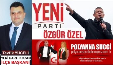Özgür ÖZEL’in Liderliğinde ki YENİ PARTİ Kozan İlçe  Başkanı Veteriner Hekim Tevfik YÜCELİ “Yeni Parti, Yeni Vizyon, Yeni Kozan! Yeni Yönetimimiz Hayırlı Olsun…” Dedi Ve yönetim Kurulunu Tamamlayarak Kamuoyu İle Paylaştı…