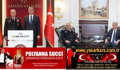 Adana’nın Başarılı Mülk-i  Amiri Valimiz  Mustafa YAVUZ, Jandarma Genel Komutanımız  Adanalı Hemşerimiz Gurur Kaynağımız Orgeneral Ali ÇARDAKLÇI Paşamızı ve İl Jandarma Komutanımız Tuğgeneral Nejdet KARACA Paşamızı Valilik Makamında Misafir Etti…