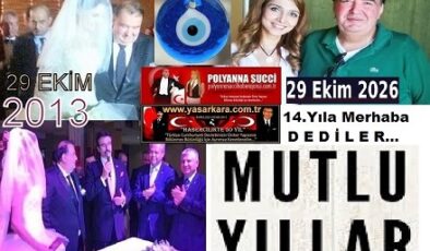 29 Ekim Türkiye Cumhuriyeti Devletimizin 103. Yılında, Adana’nın Saygıdeğer Bir O Kadarda Sevilen Kıymetli İsimlerinden ; ŞİVEN LEYLA-MURAT ÇOMU Çifti Mutlu  Evliliklerinde 14.Yıla Merhaba Dediler…