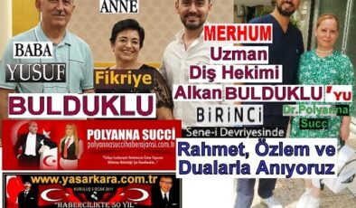Geçen Yıl Bugün 11 (Onbir) Ekim 2025 Tarihinde Kalp Krizi Sonucu Genç Yaşta Yitirdiğimiz Diş Hekim Alkan BULDUKLU’yu,Vefatının  (ONBİR EKİM 2026 Pazar ) BUGÜN Birinci Seneyi Devriyesinde, Defalarca Olduğu Gibi Bir Kez Daha;Hasret,Özlem ve Dualarla Anıyoruz.